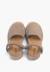 Sandales avarcas nubuck à scratch pour enfant Bleu denim+Taupe 11 - vertbaudet enfant 