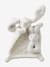 Doudou lapin bi-matière personnalisable blanc+rose 3 - vertbaudet enfant 