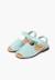 Sandales avarcas nubuck à scratch pour enfant Aigue-marine+Beige+Bleu denim+Bleu marine+Marron+Rouge+Taupe 4 - vertbaudet enfant 