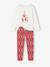 Ensemble Pyjama Fille Noël rouge 2 - vertbaudet enfant 