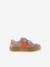 Baskets enfant cuir et contrast à scratchs blush+marine 3 - vertbaudet enfant 