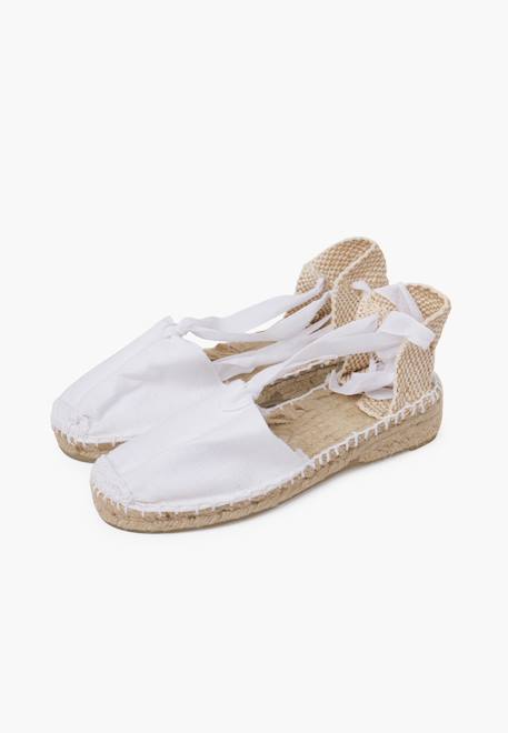 Espadrilles pour  et enfant en couleur unie Blanc+Ciel clair+Écru+Fucsia+Jaune+Noir+Rose+Rouge+Sable 4 - vertbaudet enfant 