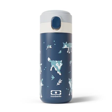 Gourde isotherme à bec verseur 360ml pop Bleu dino+Bleu infinity+Bleu wolf+Graphic papercut+Rose birds+Vert natural 11 - vertbaudet enfant 