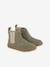 Boots en cuir Play New Shine kaki 1 - vertbaudet enfant 
