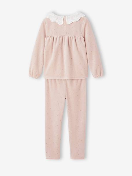 Ensemble Pyjama Fille Cape Sequins rose poudré 7 - vertbaudet enfant 