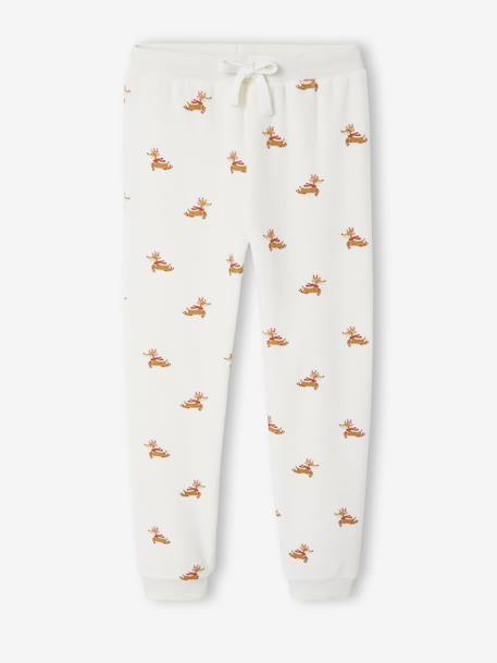 Ensemble enfant noël pyjama mixte bonnet capsule fratrie écru 4 - vertbaudet enfant 