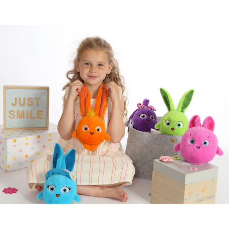 Peluche - sunny bunnies big boo (rose) - 13 cm Rose 3 - vertbaudet enfant 