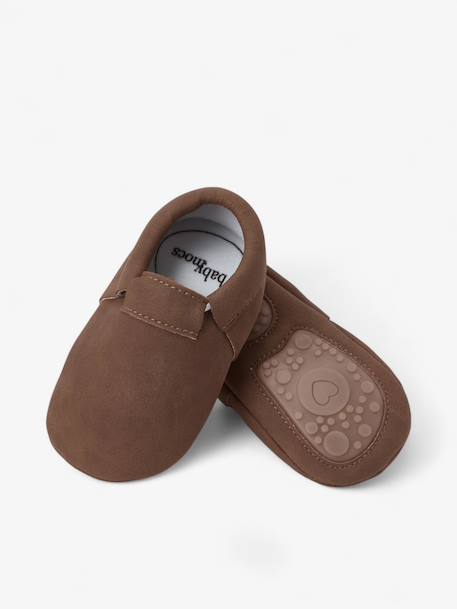Chaussons casual enfant en cuir vegan Brun+Greige+Verte 3 - vertbaudet enfant 