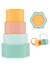Pyramide à empiler en silicone fleur Chocolate bliss+Tropical vibes 7 - vertbaudet enfant 