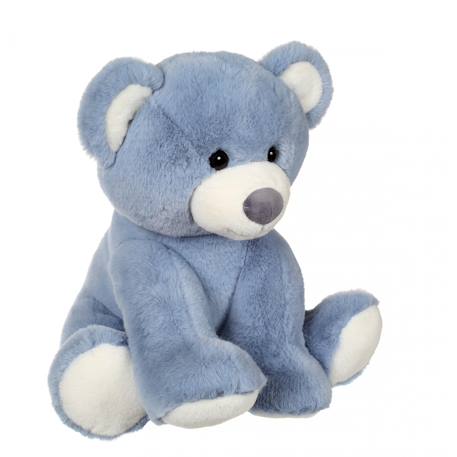 Peluche - ours floppy, bleu 40 cm Bleu 2 - vertbaudet enfant 