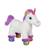 Peluche - peluche lica bella sonore, blanche et violet 22 cm Violet 2 - vertbaudet enfant 