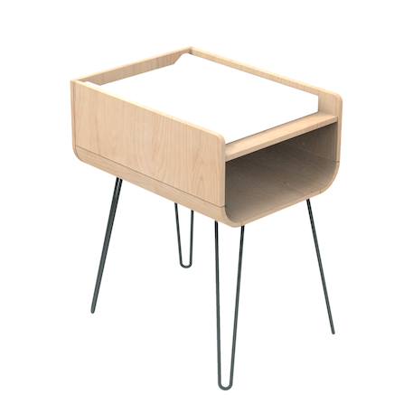 Table à langer pieds métal - bambin Marron/gris+Marron/orange+Marron/vert 1 - vertbaudet enfant 