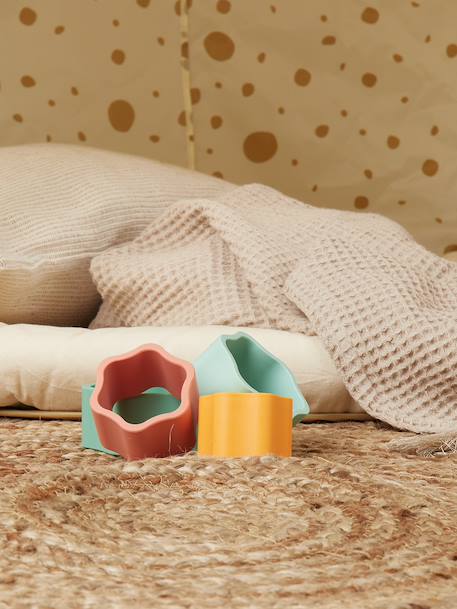 Pyramide à empiler en silicone fleur Chocolate bliss+Tropical vibes 9 - vertbaudet enfant 