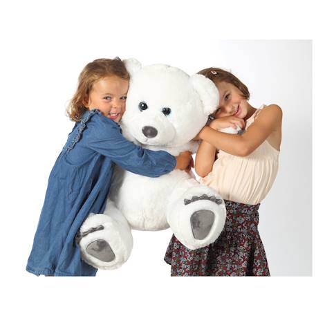 Peluche - peluche ours polaire - 80 cm Blanc 3 - vertbaudet enfant 