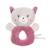 Hochet bebe bamboo - chat - 14 cm s/carte Gris 1 - vertbaudet enfant 