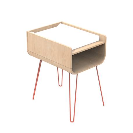 Table à langer pieds métal - bambin Marron/gris+Marron/orange+Marron/vert 4 - vertbaudet enfant 