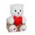 Peluche - les p'tits lovers ourson rouge - 14 cm Rouge 2 - vertbaudet enfant 