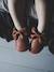 Chaussons bow enfant en cuir vegan Blanc cassé+Blanc cassé avec rouge+Brun+Rouge 15 - vertbaudet enfant 