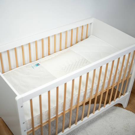 Matelas anti-reflux avec plan incliné et cale bébé amovible - made in france Blanc 4 - vertbaudet enfant 