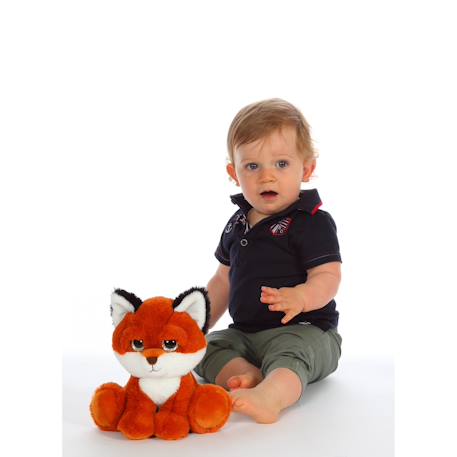 Peluche - puppy eyes pets nature renard - 22 cm Orange 4 - vertbaudet enfant 