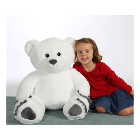 Peluche - peluche ours polaire - 80 cm Blanc 2 - vertbaudet enfant 