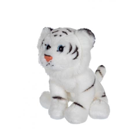 Peluche - p'tits sauvageons 15 cm - tigre blanc Gris 2 - vertbaudet enfant 