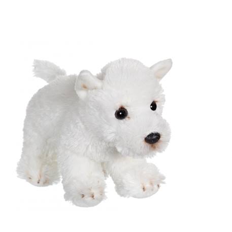 Peluche - peluche chien floppipup westie - 22 cm Blanc 2 - vertbaudet enfant 