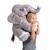 Peluche - éléphant assis - 50 cm Gris 2 - vertbaudet enfant 