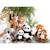 Peluche - peluche panda roux green forest - 20 cm Orange 3 - vertbaudet enfant 