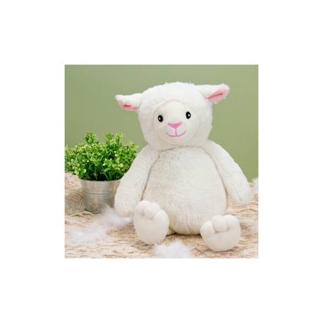 Peluche - agneau econimals de pâques en peluche éco-conçue - 15 cm Blanc 3 - vertbaudet enfant 
