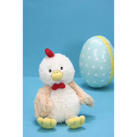 Peluche - coq econimals de pâques en peluche éco-conçue - 15 cm Beige 4 - vertbaudet enfant 