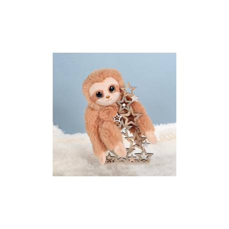 Peluche - peluche p'tit paresseux marron - 16 cm Marron 3 - vertbaudet enfant 