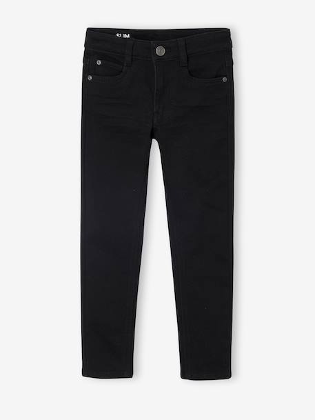 Slim garçon couleur morphologique FIN argile+beige+bleu nuit+noir+tomette+vert émeraude 14 - vertbaudet enfant 