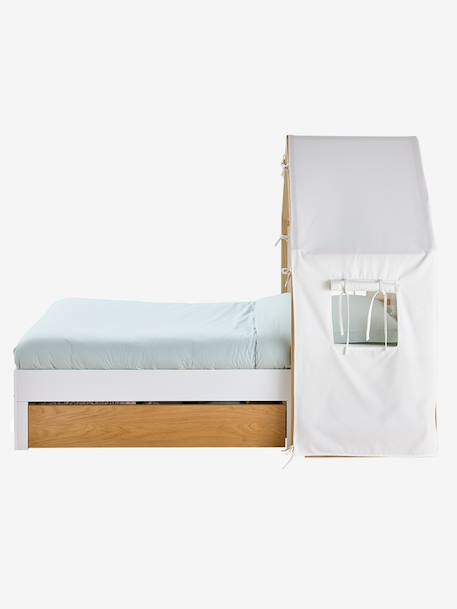 Lit enfant cabane 90x190cm blanc 13 - vertbaudet enfant 