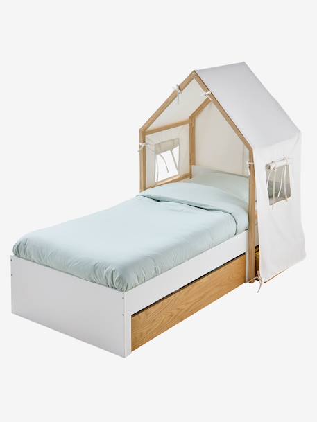 Lit enfant cabane 90x190cm blanc 12 - vertbaudet enfant 