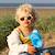Lunettes de soleil ourson Bleu ciel+Bleu marine+Écru+Pêche 16 - vertbaudet enfant 