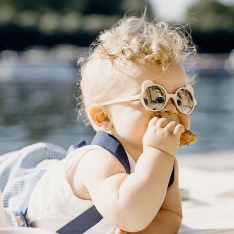 Lunettes de soleil ourson Bleu ciel+Bleu marine+Écru+Pêche 15 - vertbaudet enfant 