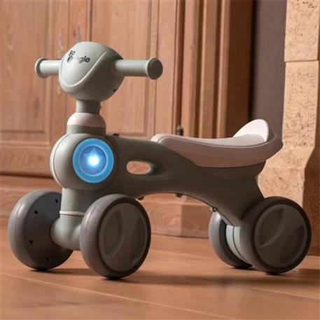 Trotteur b-bike jumpy sons et lumières Vert de gris 4 - vertbaudet enfant 