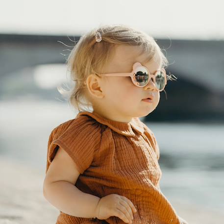 Lunettes de soleil ourson Bleu ciel+Bleu marine+Écru+Pêche 21 - vertbaudet enfant 