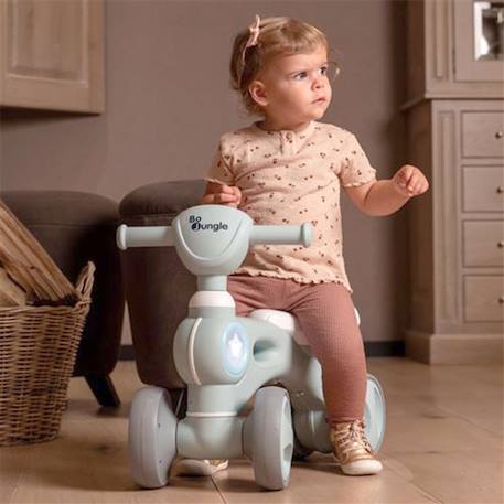 Trotteur b-bike jumpy sons et lumières Vert de gris 6 - vertbaudet enfant 