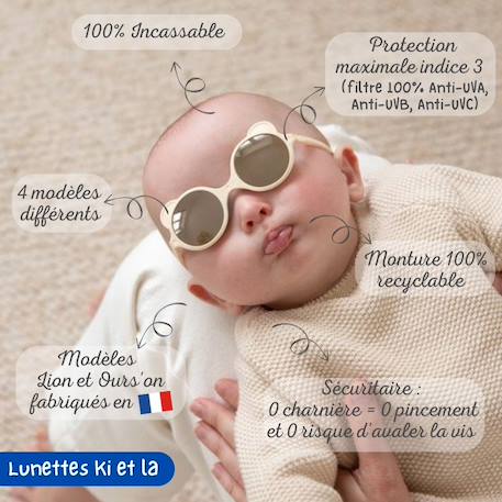 Lunettes de soleil ourson Bleu marine+Vert 8 - vertbaudet enfant 