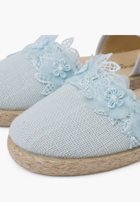 Espadrilles dentelle cérémonie Beige+Blanc+Bleu ciel+Vert menthe 18 - vertbaudet enfant 