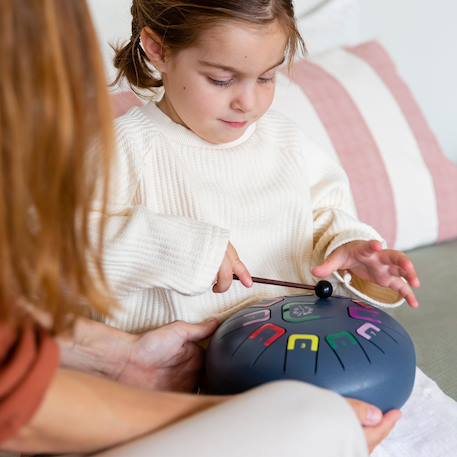 Tongue drum 11 notes Blanc+Gris+Jaune+Noir+Rose+Rouge+Vert+Violet 8 - vertbaudet enfant 