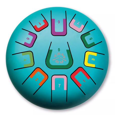 Tongue drum 11 notes Blanc+Bleu+Jaune+Rouge+Vert+Violet 6 - vertbaudet enfant 