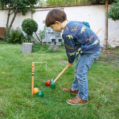 Jeu de croquet en bois Beige 2 - vertbaudet enfant 