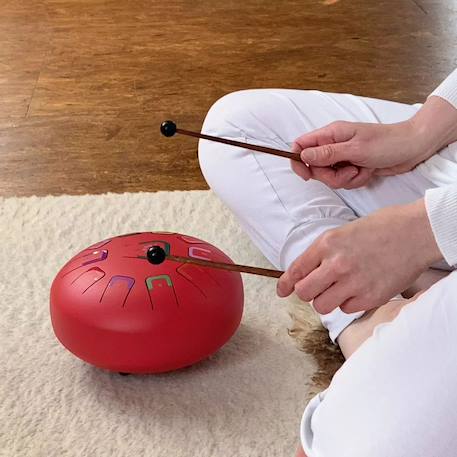 Tongue drum 11 notes Blanc+Bleu+Jaune+Rouge+Vert+Violet 18 - vertbaudet enfant 