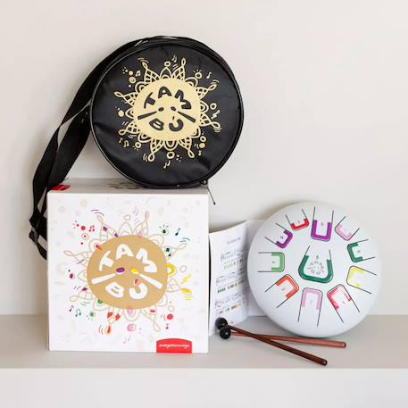 Tongue drum 11 notes Blanc+Bleu+Jaune+Rouge+Vert+Violet 5 - vertbaudet enfant 