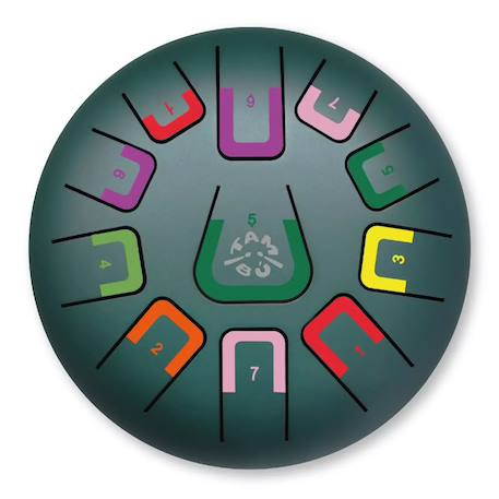 Tongue drum 11 notes Blanc+Bleu+Jaune+Rouge+Vert+Violet 21 - vertbaudet enfant 