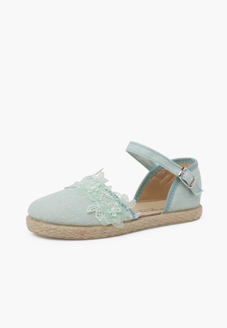 Espadrilles dentelle cérémonie Beige+Blanc+Bleu ciel+Vert menthe 20 - vertbaudet enfant 