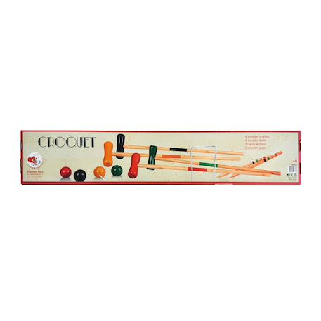 Jeu de croquet en bois Beige 5 - vertbaudet enfant 